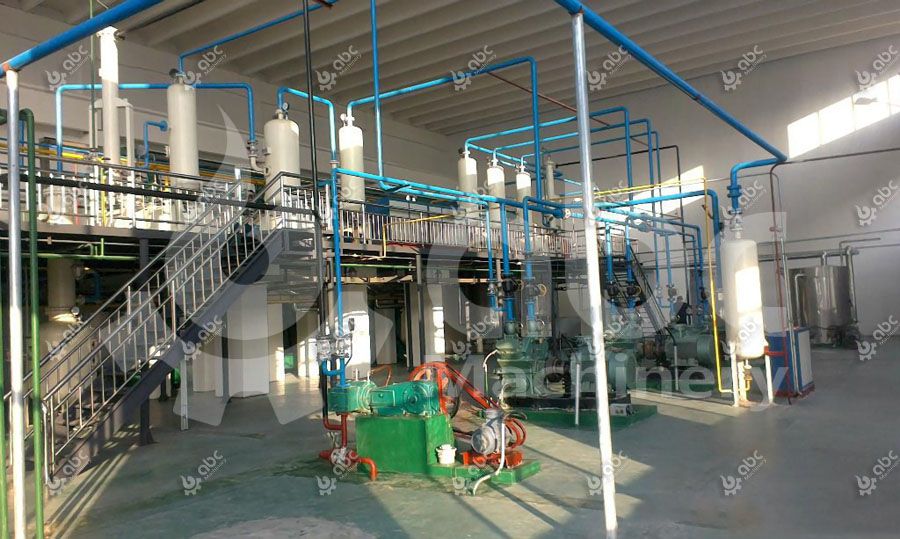 linseed oil extraction plant for processing flax seeds